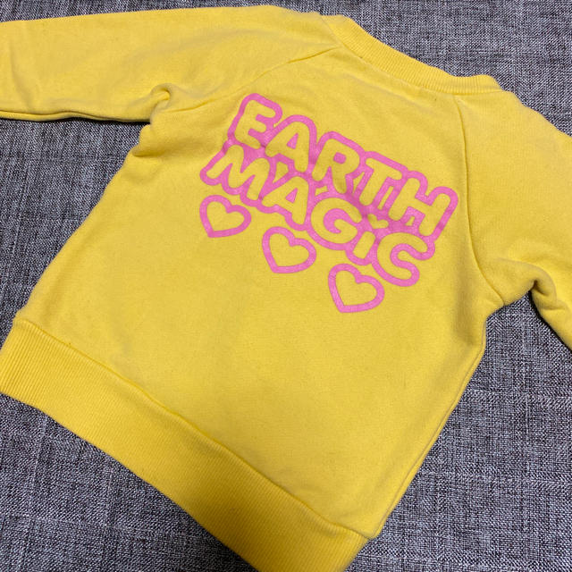 EARTHMAGIC(アースマジック)のアース♡くま顔トレーナー キッズ/ベビー/マタニティのキッズ服女の子用(90cm~)(Tシャツ/カットソー)の商品写真