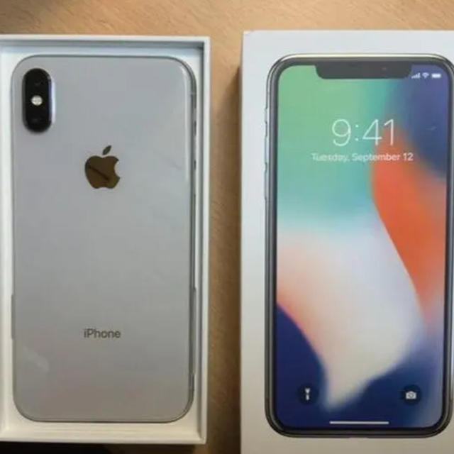 iPhone X   本体　シルバー　64G  SIMフリー　極美品