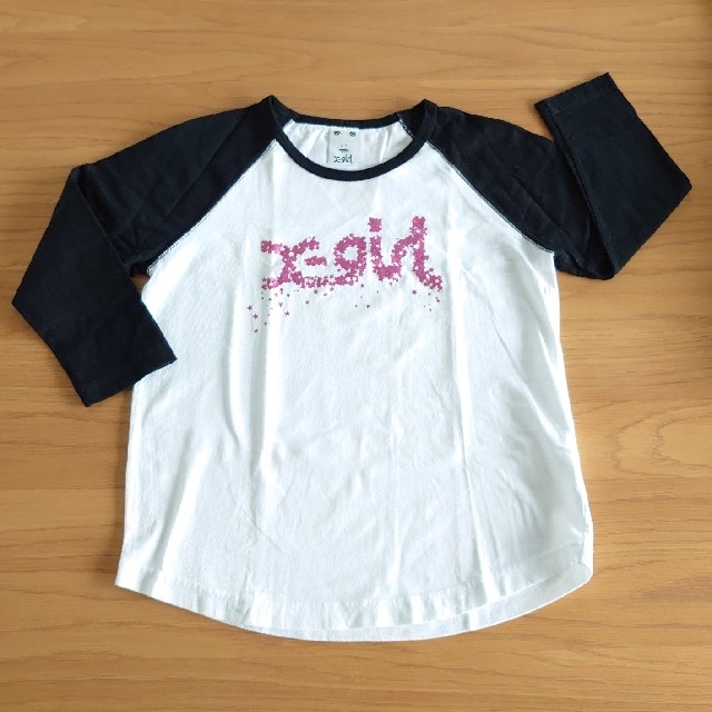 X-girl(エックスガール)の【美品】X-girl ☆9分丈長袖Tシャツ(1) レディースのトップス(Tシャツ(長袖/七分))の商品写真