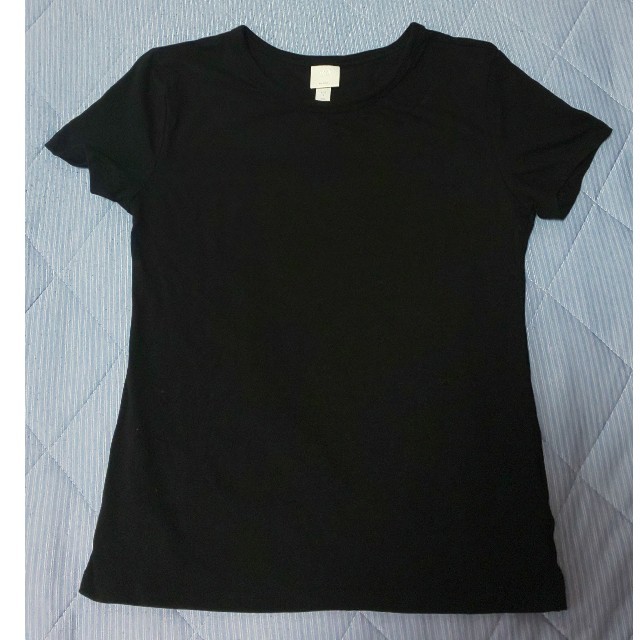 H&M(エイチアンドエム)のH&M Tシャツ 無地  黒 レディースのトップス(Tシャツ(半袖/袖なし))の商品写真