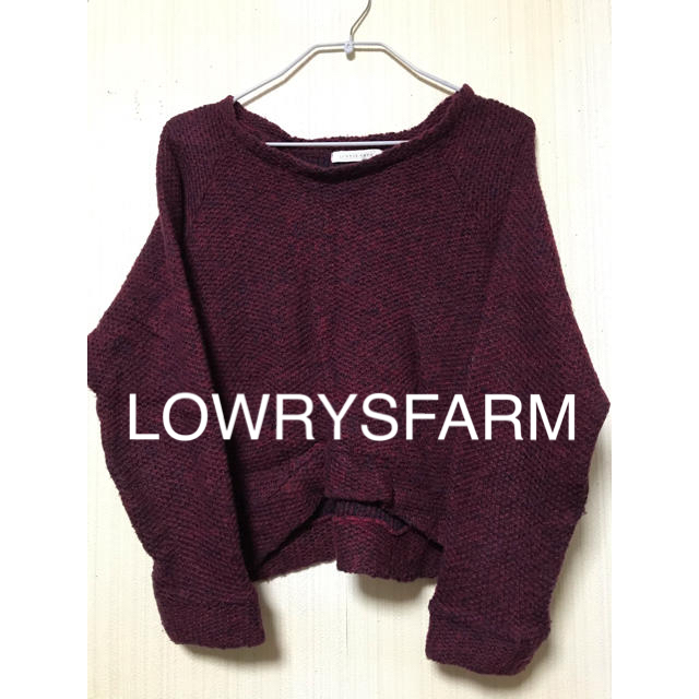 LOWRYS FARM(ローリーズファーム)のニット セーター ワインレッド レディースのトップス(ニット/セーター)の商品写真