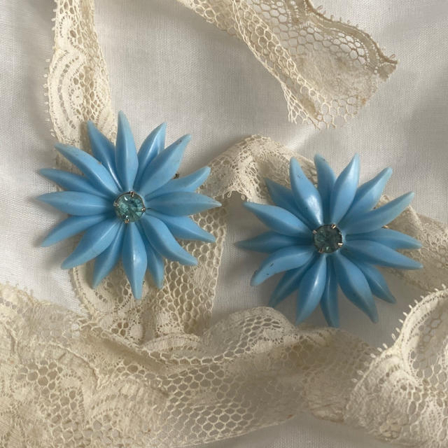 Lochie(ロキエ)のBlue vintage earring 60s レディースのアクセサリー(イヤリング)の商品写真