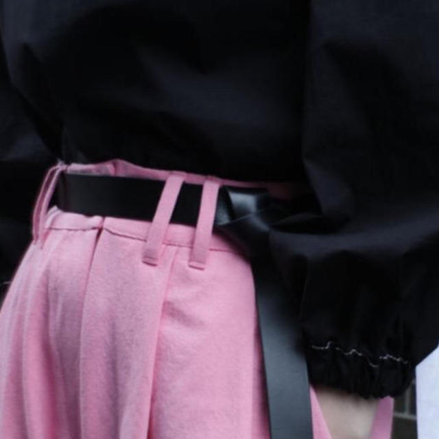 1LDK SELECT(ワンエルディーケーセレクト)のジェーンスミス　バックルレスレザーベルト レディースのファッション小物(ベルト)の商品写真
