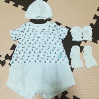 プチバトー(PETIT BATEAU)のプチバトーロンパース(ロンパース)