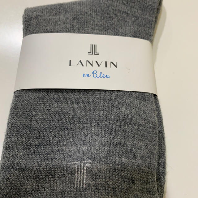 LANVIN en Bleu(ランバンオンブルー)のランバンオンブルー新品レディース 靴下ソックスダークグレー レディースのレッグウェア(ソックス)の商品写真