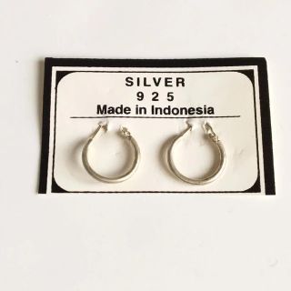 新品　シルバー925ピアス　フープピアス　リングピアス　シンプルピアス(ピアス)