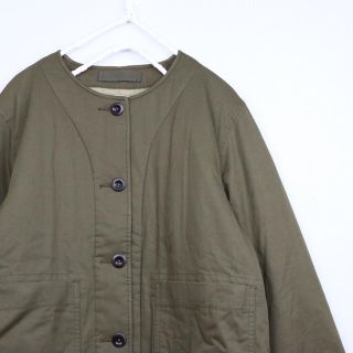 【超美品】 MHL. ノーカラロングコート