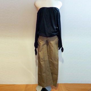 グレースコンチネンタル(GRACE CONTINENTAL)の美品●GRACE●グレース●ビンテージ加工バギーパンツ(デニム/ジーンズ)