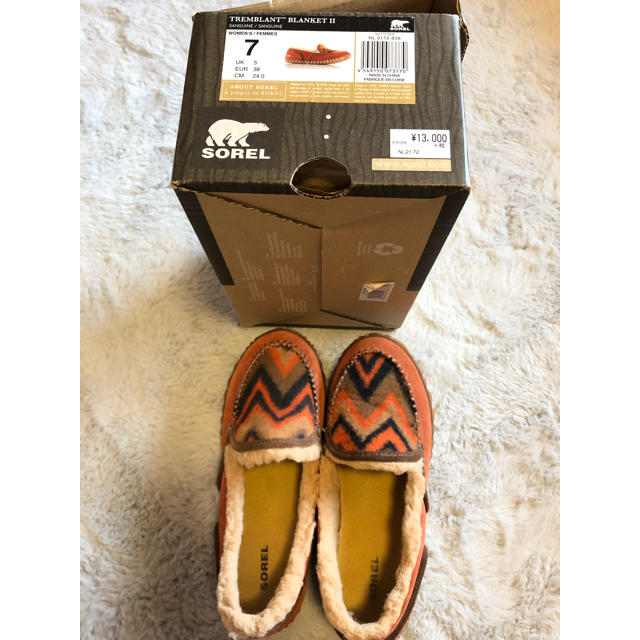 SOREL(ソレル)のソレル　Sorel 24cm 38サイズ　モカシン レディースの靴/シューズ(スリッポン/モカシン)の商品写真