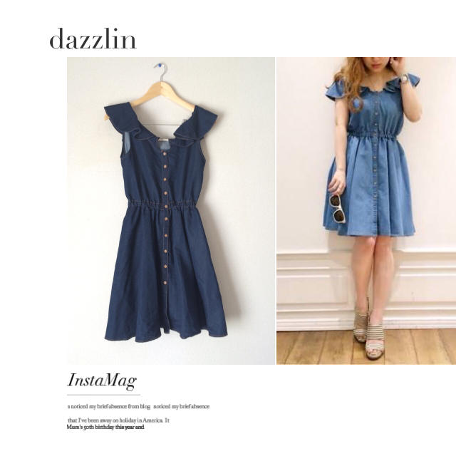 Dazzlin Dazzlin ラッフルデニムワンピースの通販 By プロフィールご確認ください ダズリンならラクマ