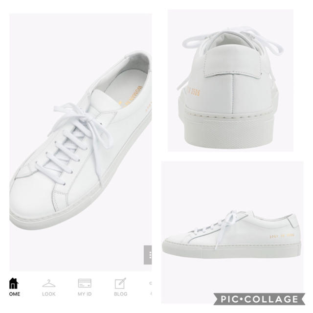 COMMON PROJECTS(コモンプロジェクト)の新品・未使用　コモンプロジェクト　ローカットスニーカー　白　ホワイト　38 レディースの靴/シューズ(スニーカー)の商品写真