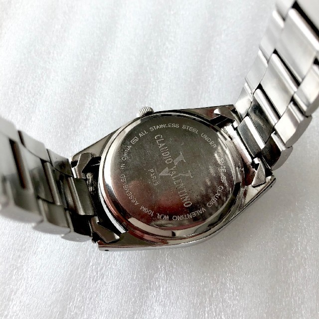 CLAUDIO VALENTINO メンズクォーツ腕時計 稼動品の通販 by かっつん's shop｜ラクマ