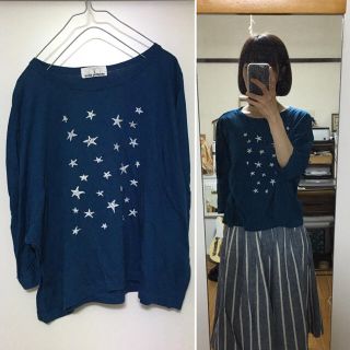 ミナペルホネン(mina perhonen)のミナペルホネン星柄刺繍カットソー(カットソー(長袖/七分))