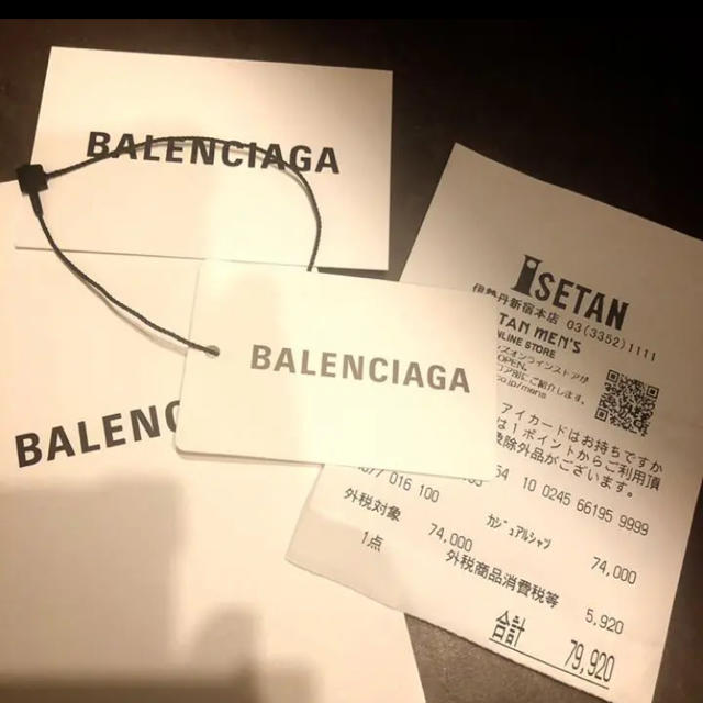 Balenciaga(バレンシアガ)のバレンシアガ　シャツ　付属品完備✨ メンズのトップス(シャツ)の商品写真