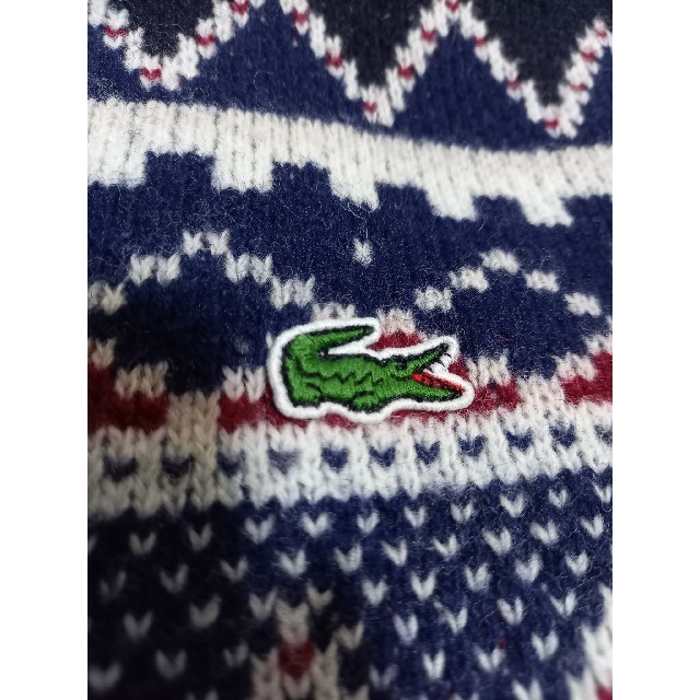 LACOSTE(ラコステ)のラコステ　ノルディック柄　セーター　カーディガン メンズのトップス(ニット/セーター)の商品写真