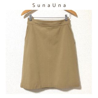 スーナウーナ(SunaUna)の【ご予約中】SunaUna〈スーナウーナ〉ソフトジャージ素材 台形スカート(ひざ丈スカート)