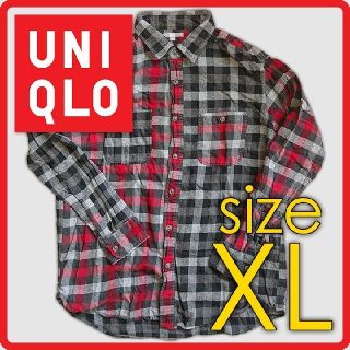 ユニクロ(UNIQLO)のユニクロ　フランネルチェックシャツXL(シャツ)
