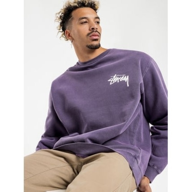 Stussy クルーネック ドロップショルダー スウェット