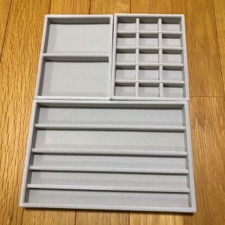 ムジルシリョウヒン(MUJI (無印良品))の無印良品　アクリルケース用　ベロア仕切　3点セット(小物入れ)