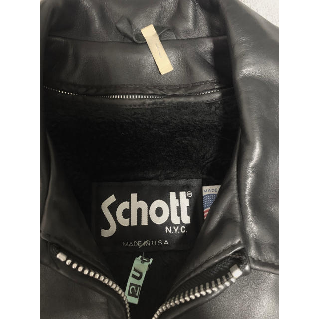 schott(ショット)のschott ショット　シングルライダース　38 メンズのジャケット/アウター(ライダースジャケット)の商品写真