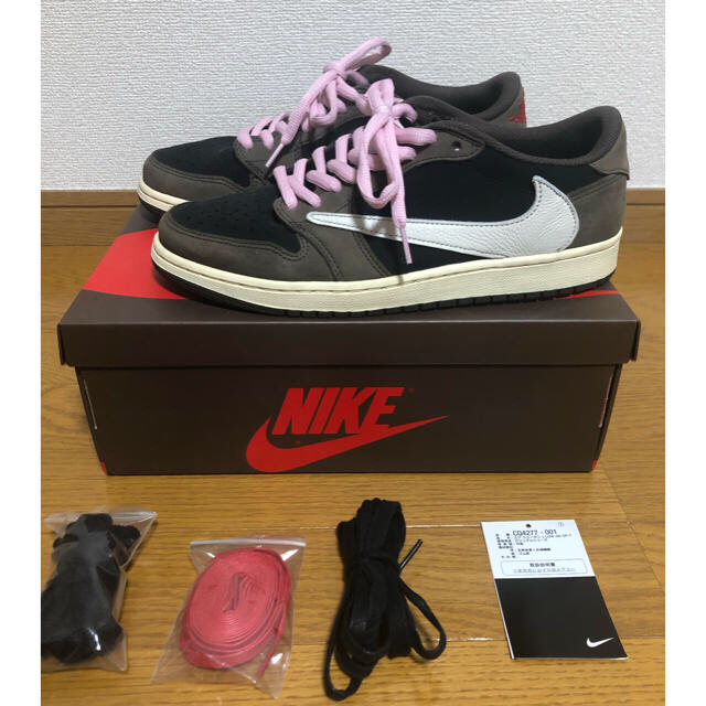 スニーカーAir jordan 1 low travis scott AJ1 low