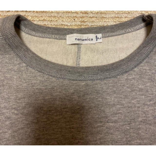 nanamica(ナナミカ)のﾅﾅﾐｶ crewneck H/S sweat ﾊｰﾌｽﾘｰﾌﾞｽｴｯﾄ L メンズのトップス(スウェット)の商品写真