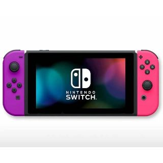 ニンテンドウ(任天堂)の　Nintendo Switch　本体　ネオンパープル/ネオンピンク　新品未開封(家庭用ゲーム機本体)