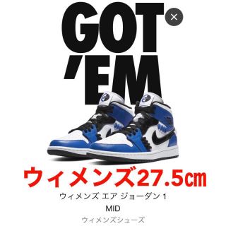 ナイキ(NIKE)のNIKE WMNS AIR JORDAN 1 MID SISTER HOOD(スニーカー)