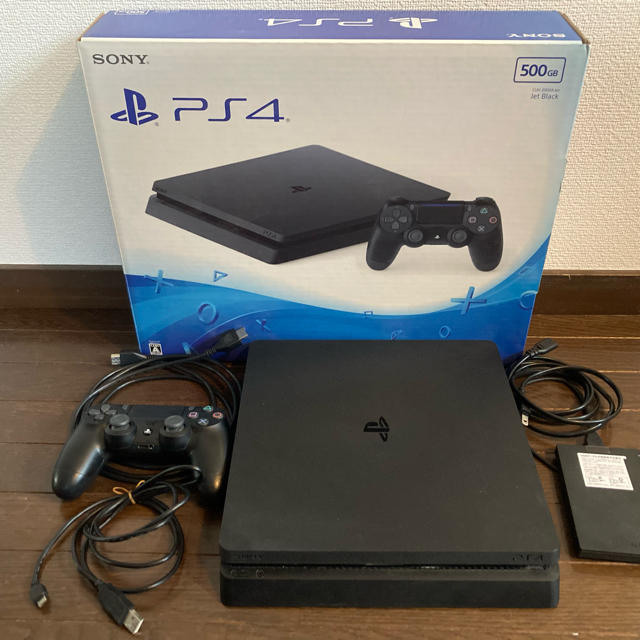 PS4 本体 500GB + 外付けSSD + ソフト3本