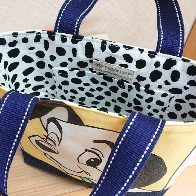 Disney(ディズニー)の☆ビンテージシーツ☆リメイクミニトートバッグ③ハンドメイド ハンドメイドのファッション小物(バッグ)の商品写真