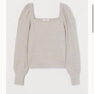 エイチアンドエム(H&M)のパフスリーブセーター(ニット/セーター)