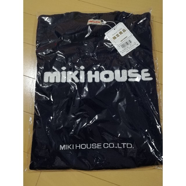 mikihouse(ミキハウス)の新品　ミキハウスロゴニットセーター　130 キッズ/ベビー/マタニティのキッズ服男の子用(90cm~)(Tシャツ/カットソー)の商品写真