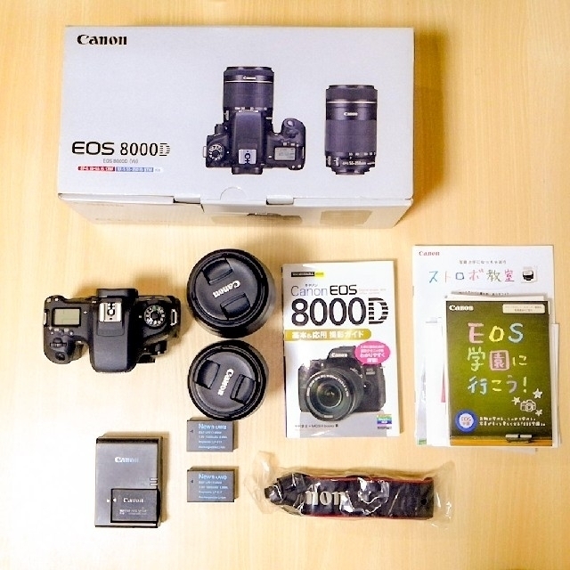 Canon eos 8000d ダブルズームキット ○日本正規品○ www.gold-and ...