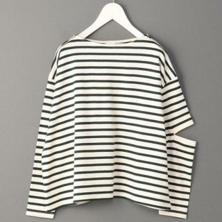 ビューティアンドユースユナイテッドアローズ(BEAUTY&YOUTH UNITED ARROWS)のroku 6＊BORDER SLIT SLEEVE PULLOVER(カットソー(長袖/七分))