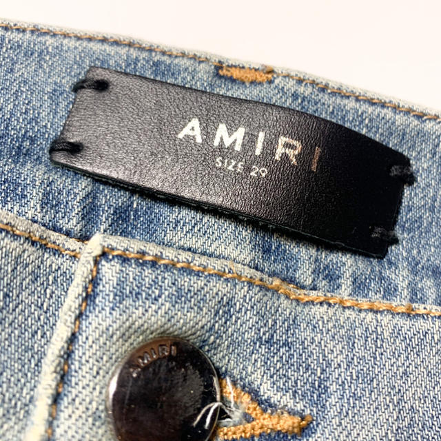 Saint Laurent(サンローラン)のAMIRI MX1 ジーンズ スキニー クラッシュ バンダナ アミリ  メンズのパンツ(デニム/ジーンズ)の商品写真