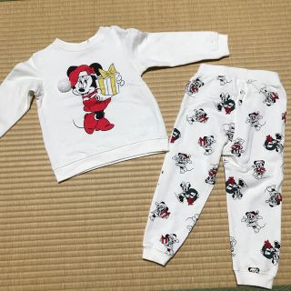 エイチアンドエム(H&M)の美品☆H&Mミニーマウスのスウェットセット(パジャマ)