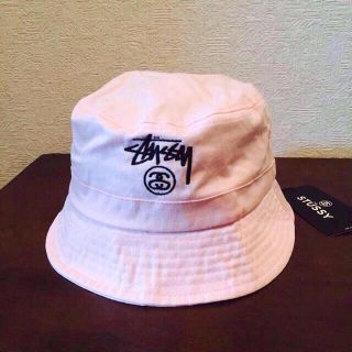 ステューシー(STUSSY)のSTUSSY バケットハット ピンク色(ハット)