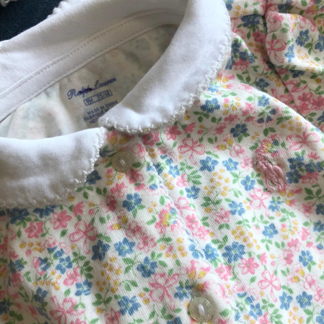 Ralph Lauren(ラルフローレン)の新品　ラルフローレン  9M/9ヶ月　お花柄カバーオール キッズ/ベビー/マタニティのベビー服(~85cm)(カバーオール)の商品写真