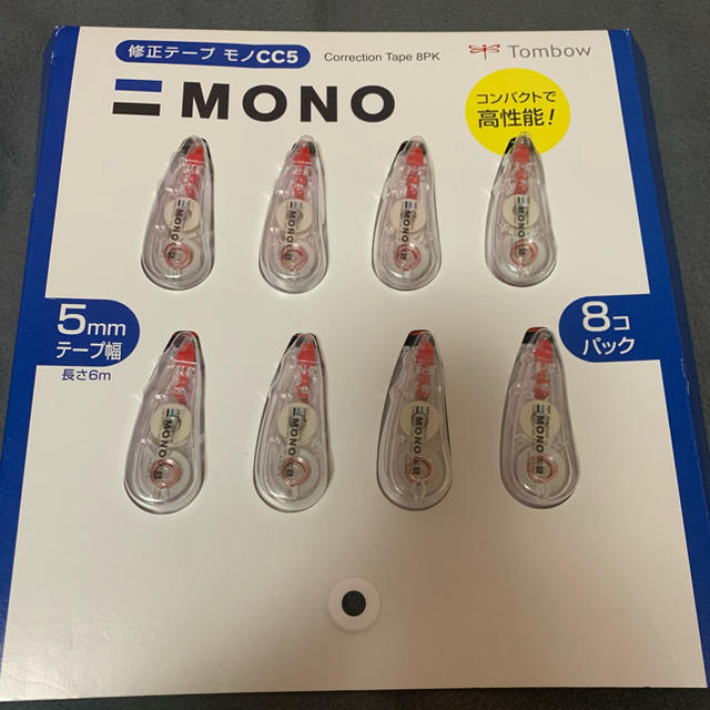 トンボ鉛筆(トンボエンピツ)の✴︎お得✴︎ 修正テープ MONO CC5 (8点セット) インテリア/住まい/日用品の文房具(消しゴム/修正テープ)の商品写真