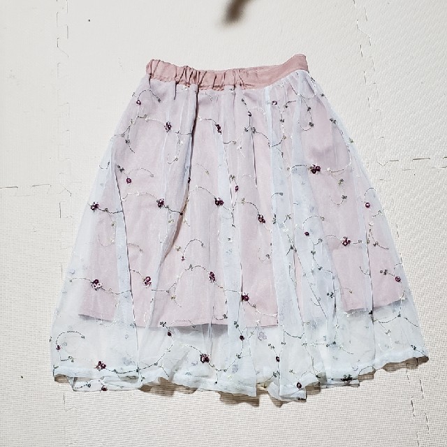 EMSEXCITE(エムズエキサイト)のエムズエキサイト 花柄 スカート ピンク ガーリー レース  春 レディースのスカート(ひざ丈スカート)の商品写真