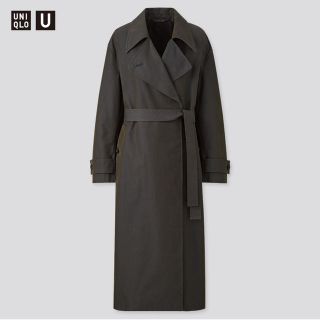 ユニクロ(UNIQLO)の【完全新品】Uniqlo U レディーストレンチコート ダークグレイ(トレンチコート)