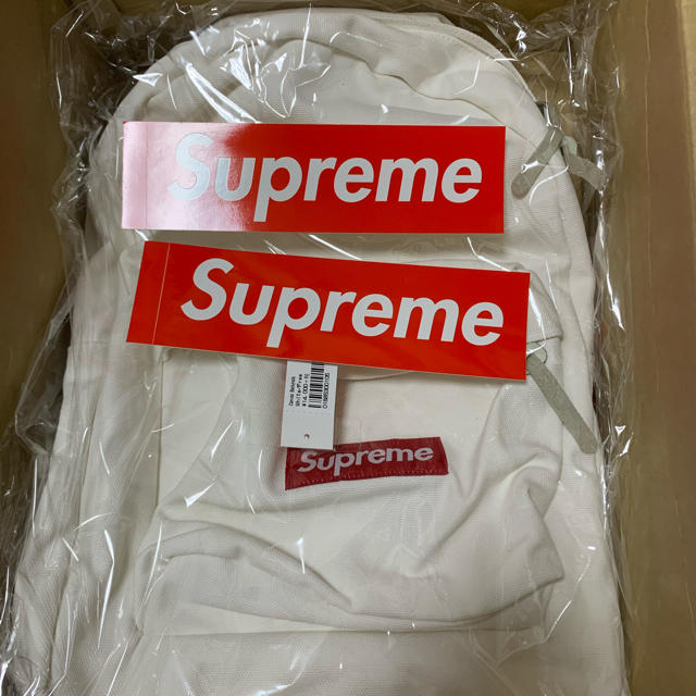 Supreme Canvas Backpack White