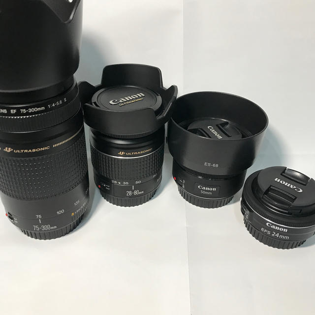 Canon レンズ　４本セット　EF EF-S  キャノン　一眼レフ