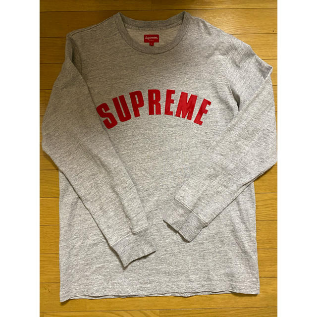 16ss Supreme Arc Logo L/S Top L GREY