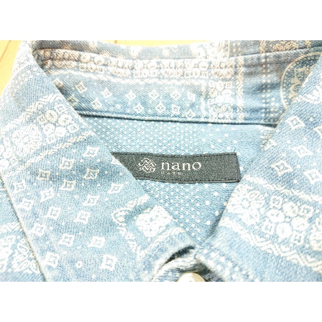 nano・universe(ナノユニバース)の大人気 トレンド 再構築・リメイク 新品 nano universe 柄シャツ メンズのトップス(シャツ)の商品写真