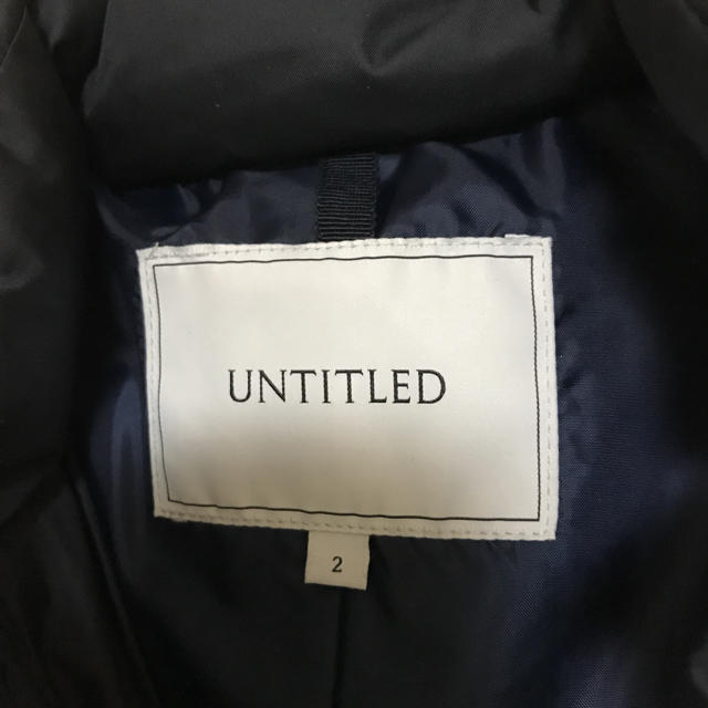UNTITLED(アンタイトル)のUNTITLED ダウンコート　美品 レディースのジャケット/アウター(ダウンコート)の商品写真
