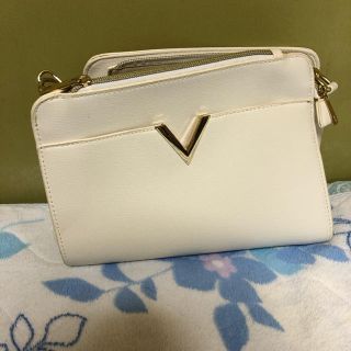 ユメテンボウ(夢展望)の【値下げ★夢展望】V金具 ショルダーバッグ ホワイト(ショルダーバッグ)