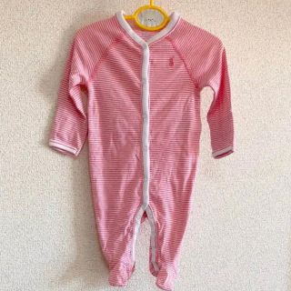 ラルフローレン(Ralph Lauren)の新品　ラルフローレン  3M/3ヶ月　ピンク　前開けカバーオール(カバーオール)