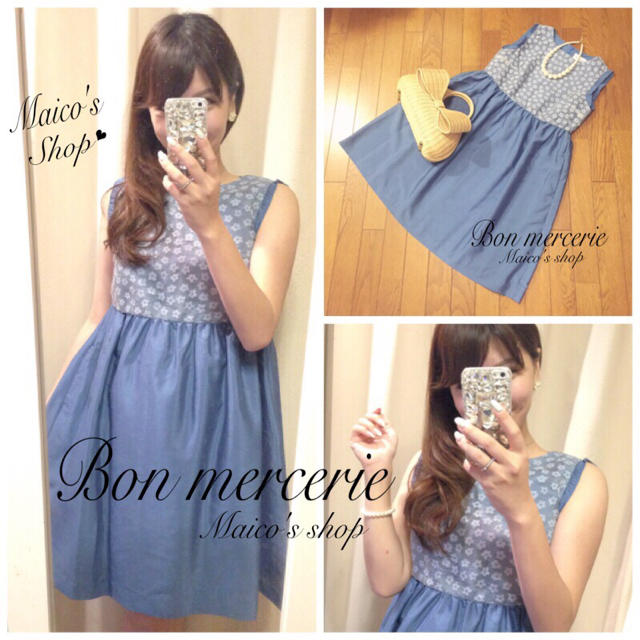 anatelier(アナトリエ)のBon mercerie♡フラワードレス レディースのワンピース(ひざ丈ワンピース)の商品写真