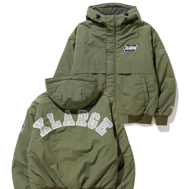 【XLARGE】ナイロンパーカージャケット　オリーブ　Lサイズ